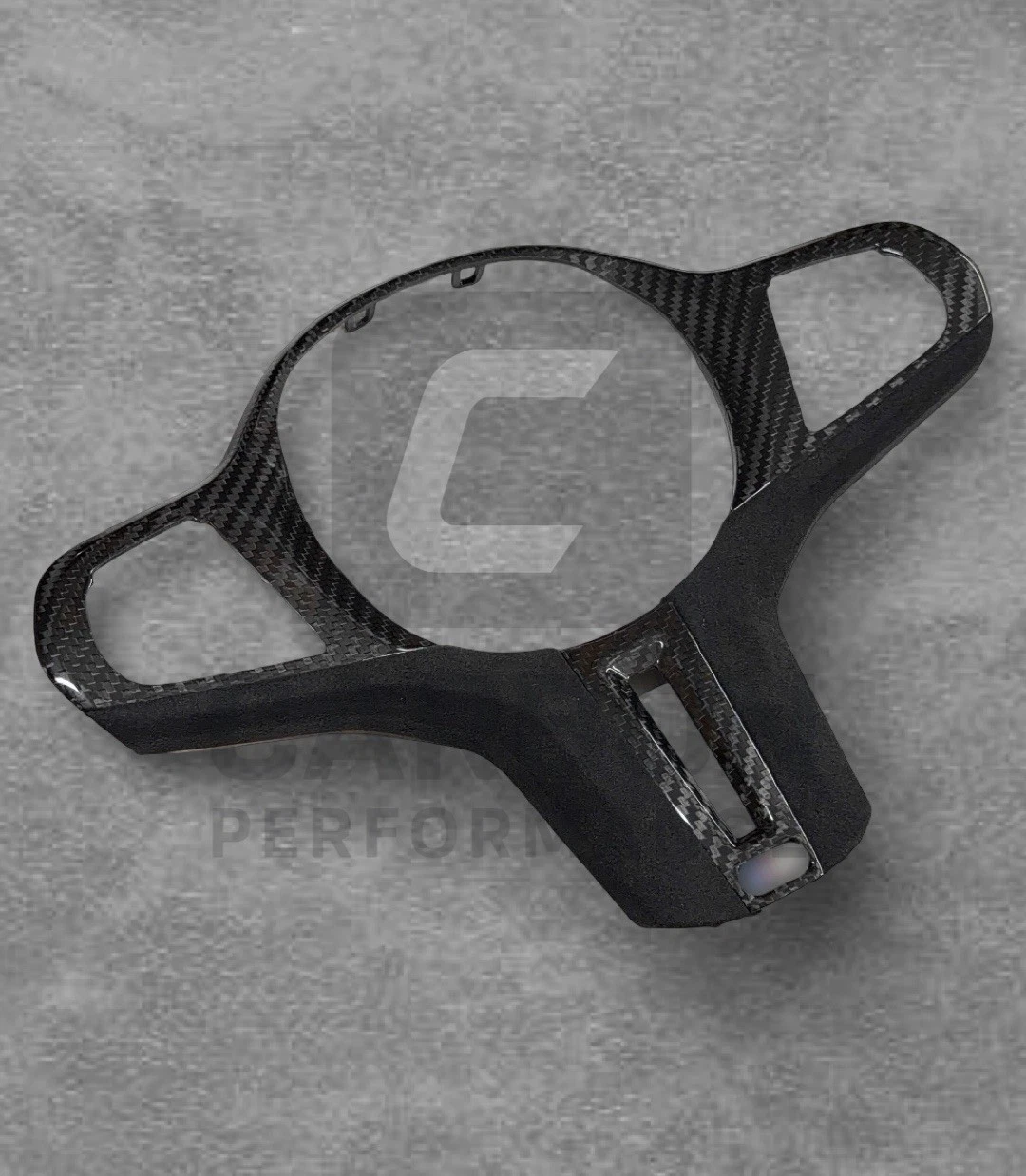 CARBON FIBRE ALCANTARA STEERING WHEEL TRIM FOR BMW - Image 2