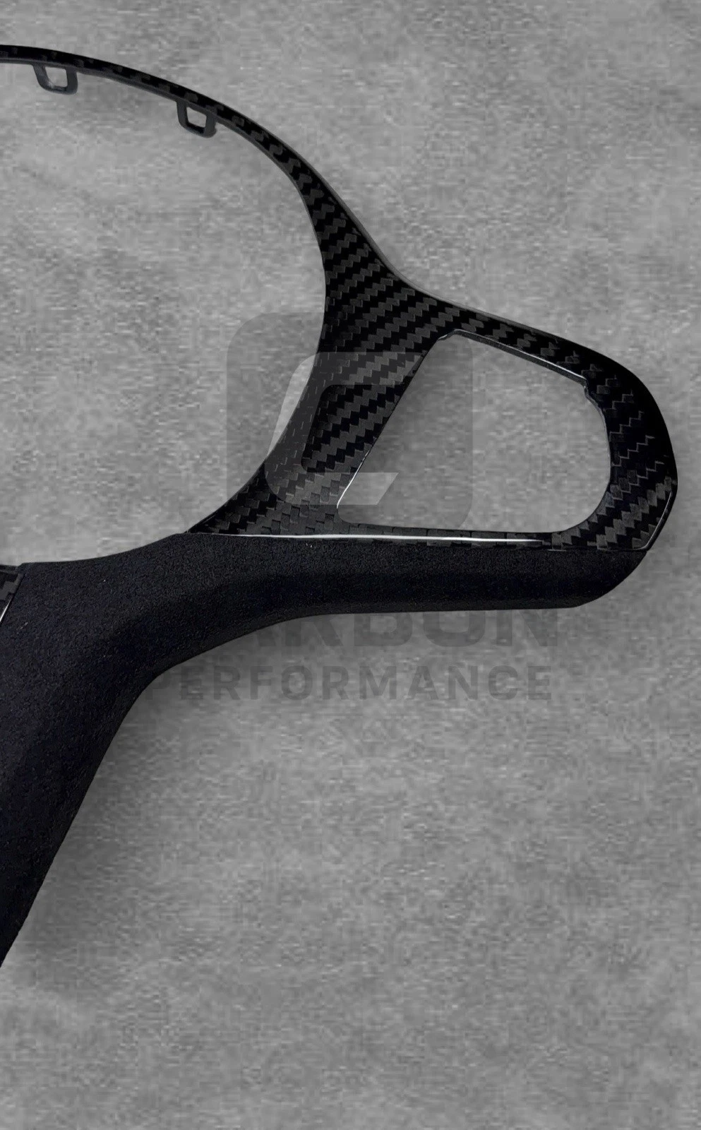 CARBON FIBRE ALCANTARA STEERING WHEEL TRIM FOR BMW - Image 7