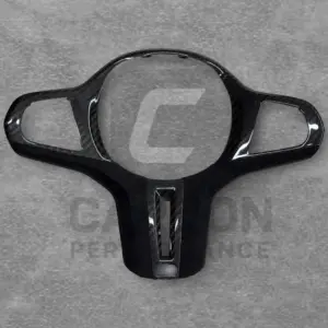CARBON FIBRE ALCANTARA STEERING WHEEL TRIM FOR BMW
