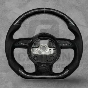 AUDI LEATHER CARBON STEERING WHEEL MANUAL 2012-16