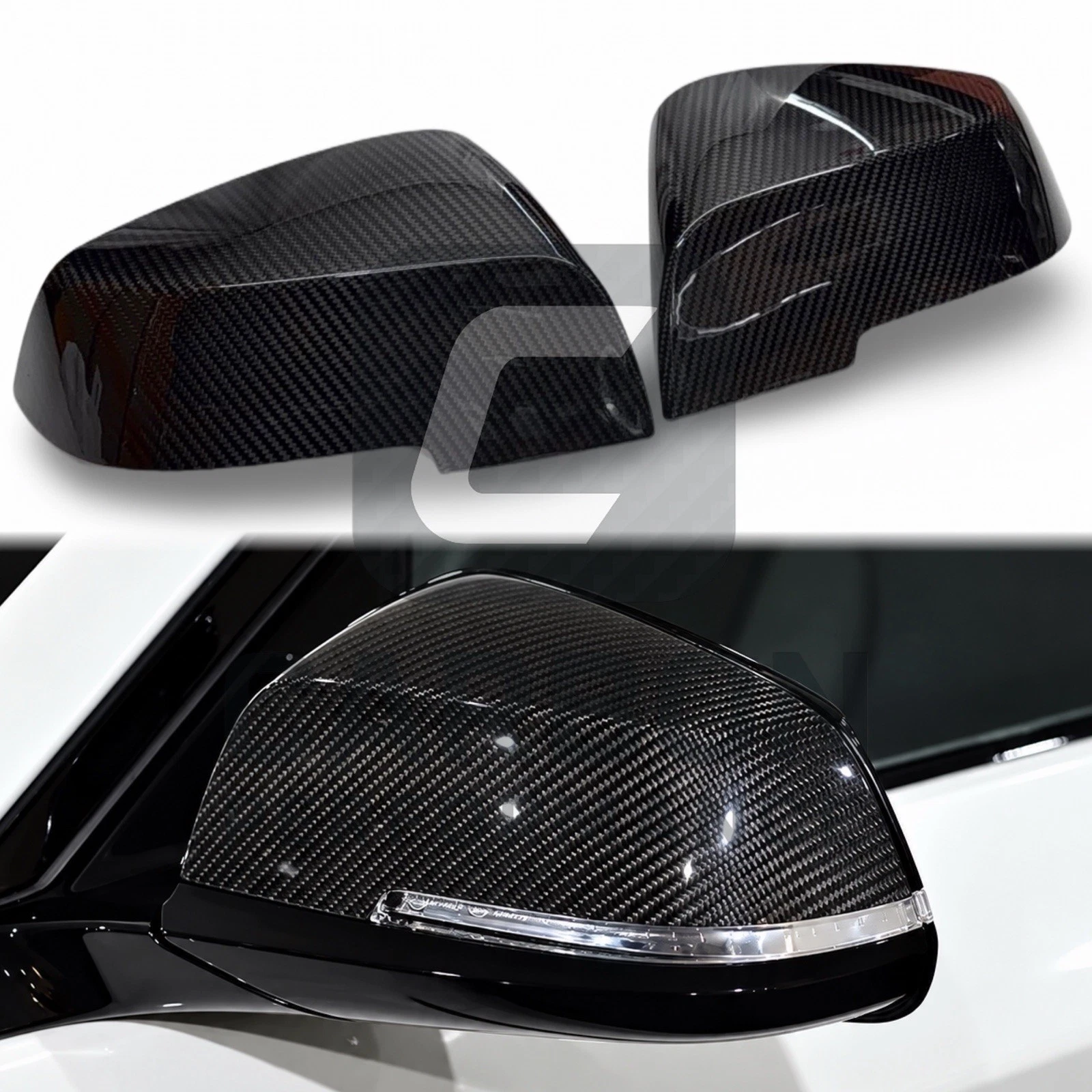 PRE-PREG CARBON FIBRE FOR BMW WING MIRROR CAPS COVER